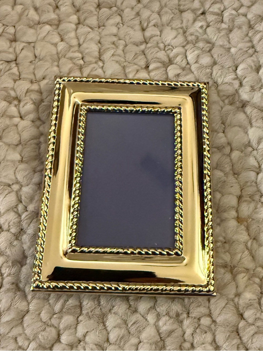 Brass 2.5"x1.75" Picture Frame with Easel Back - Picture 1 of 4